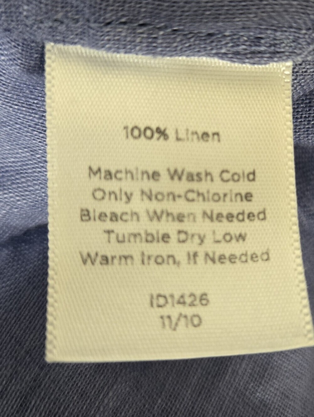 Talbots Linen Ruffled V-Neck Short Sleeve Top Lightweight Summer Breatheable, 8 - Picture 6 of 6